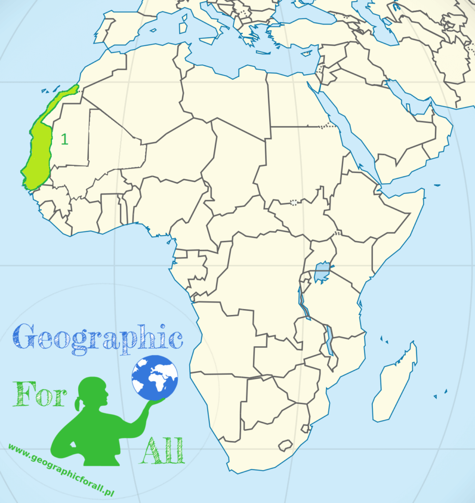 Niziny Afryki mapa konturowa Africa lowlands outline map