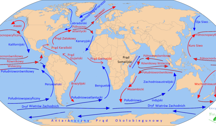 Движения океанических вод - морские течения