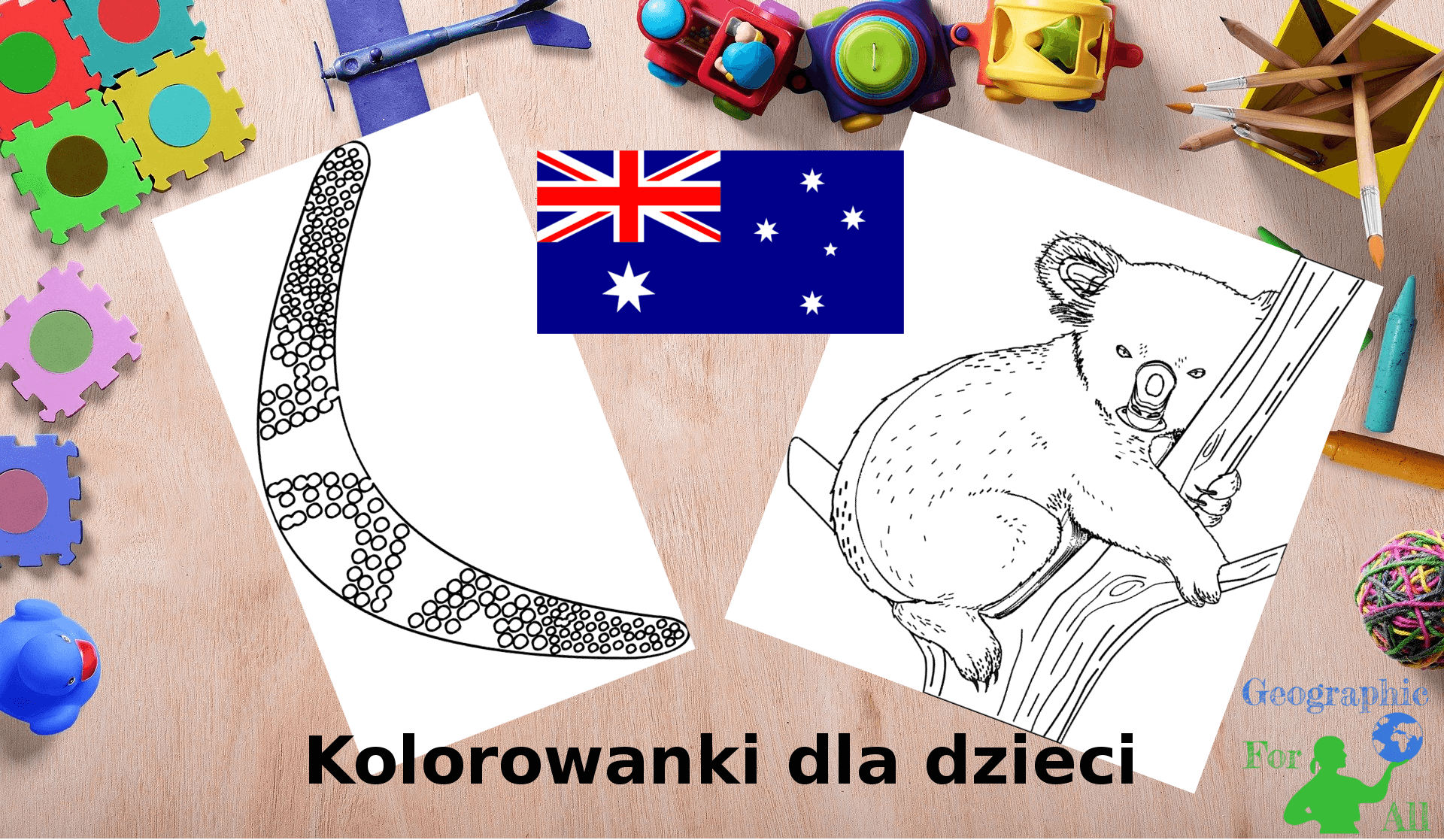 Australia kolorowanki dla dzieci