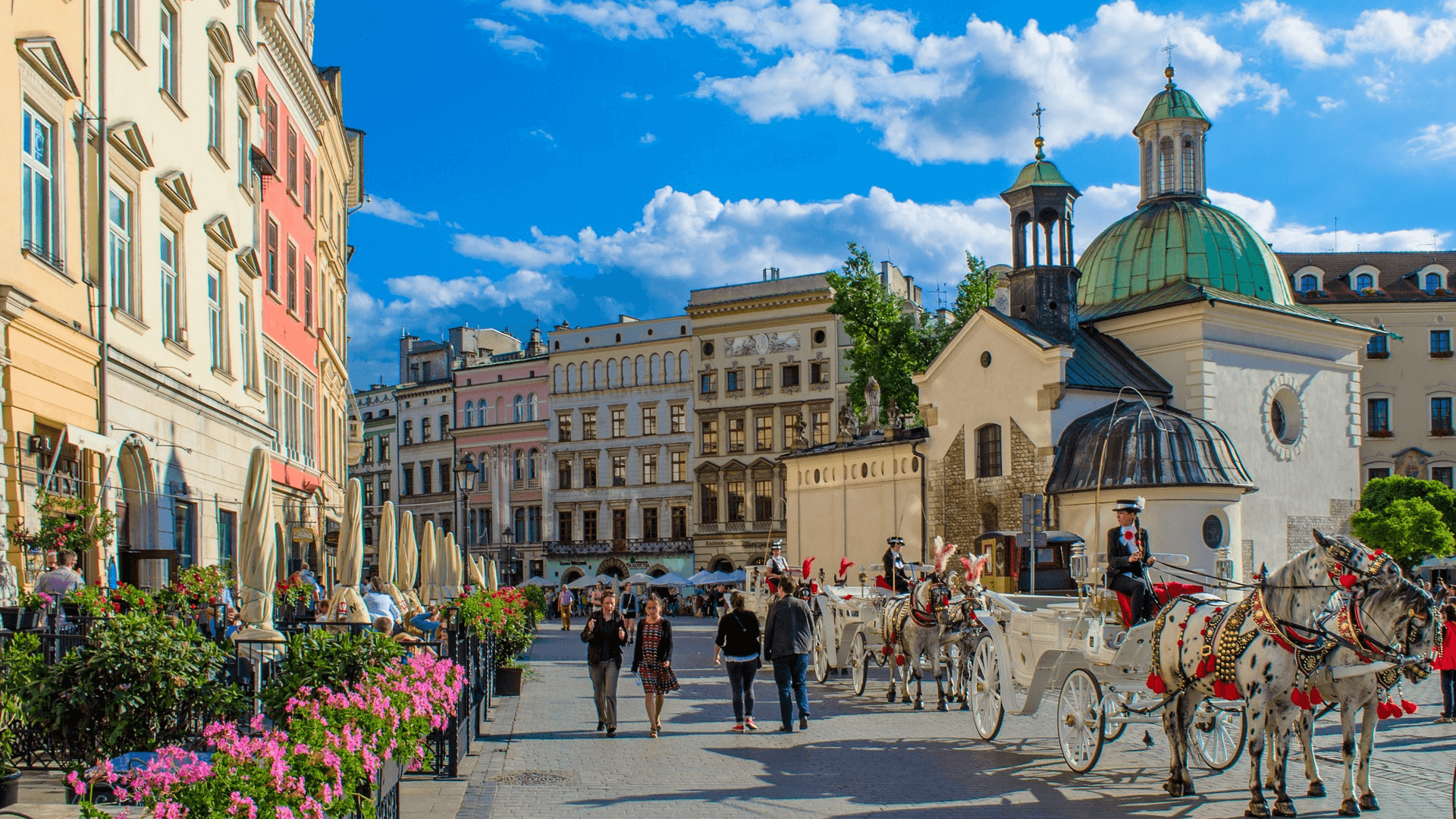 centrum miasta Krakowa