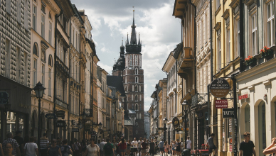 centrum miasta Krakowa