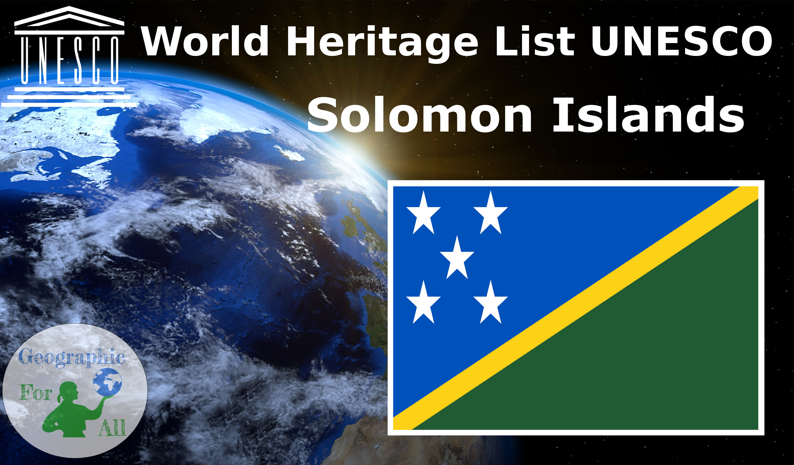 World Heritage List UNESCO - Solomon Islands